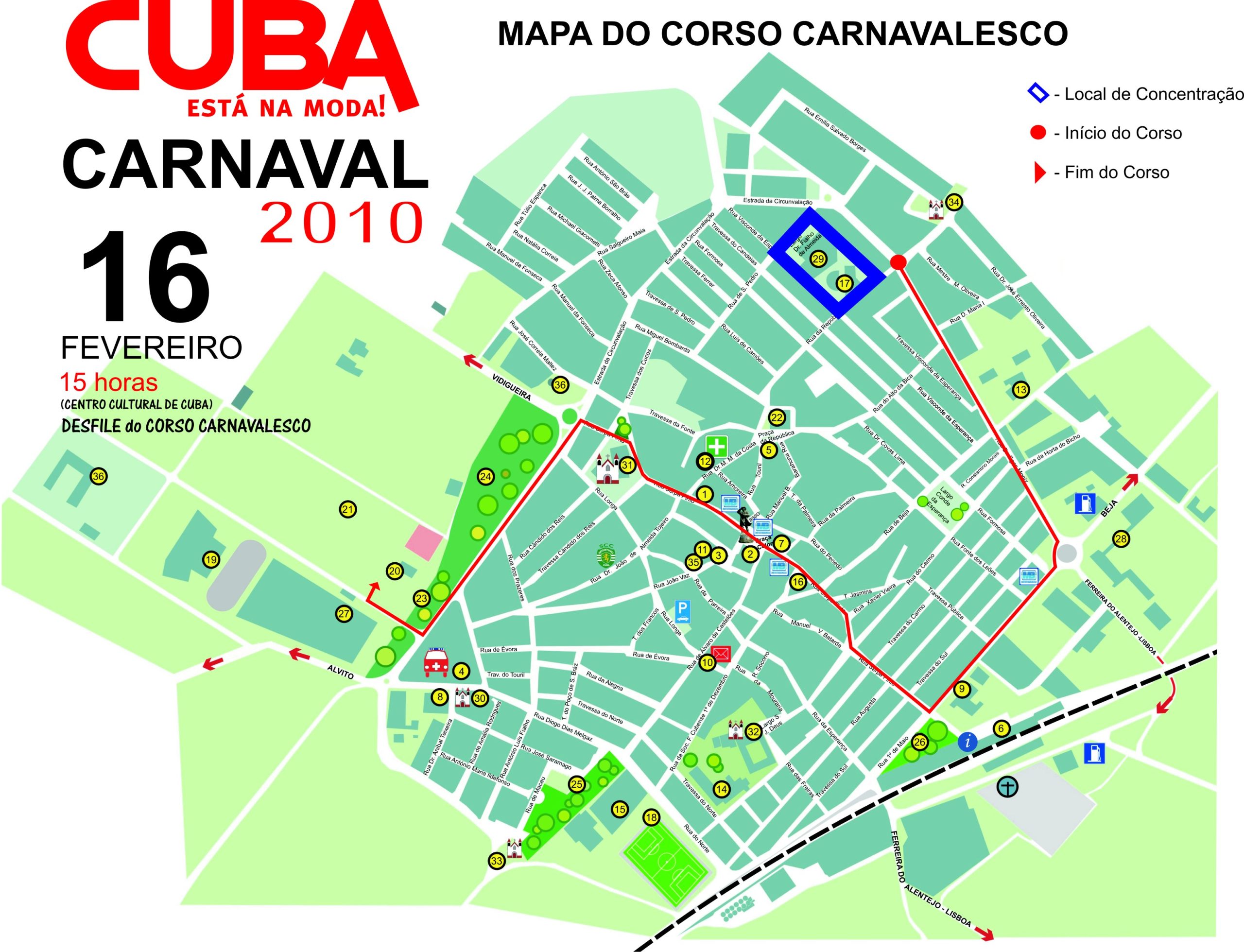 Mapa corso 2010