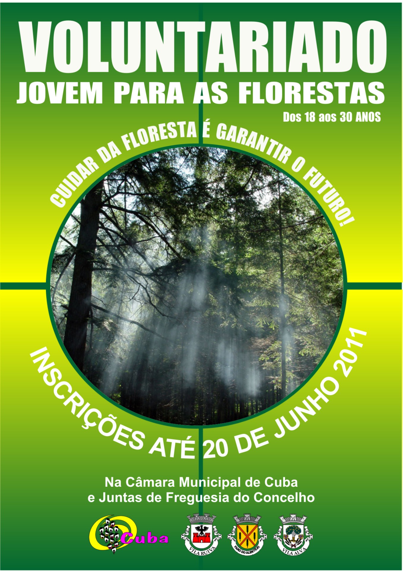 Voluntariado Jovem para as Florestas - Inscrições Abertas Voluntariado Jovem para as Florestas - Inscrições Abertas