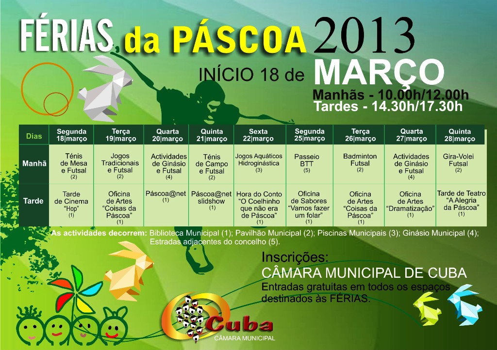 Férias da Pascoa 2013