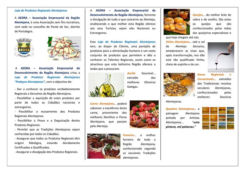 Loja Produtos Regionais Alentejanos
