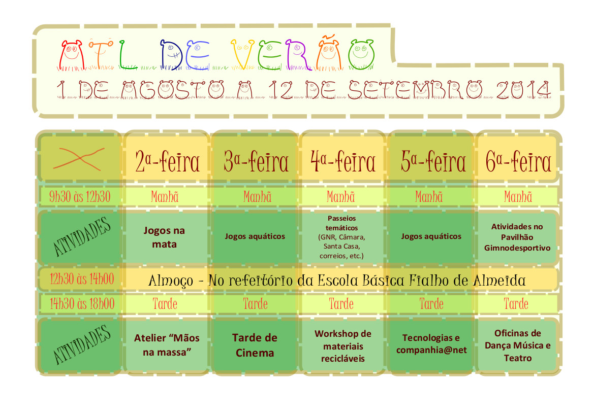 atl verao tabela