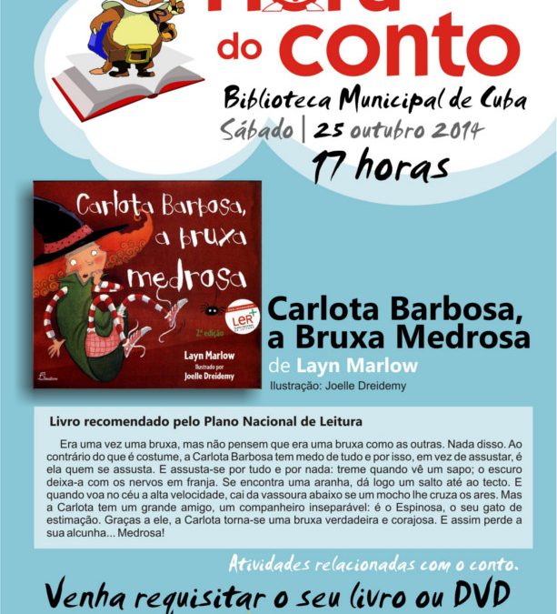HORA DO CONTO – BIBLIOTECA MUNICIPAL DE CUBA – SÁBADO, 17H00