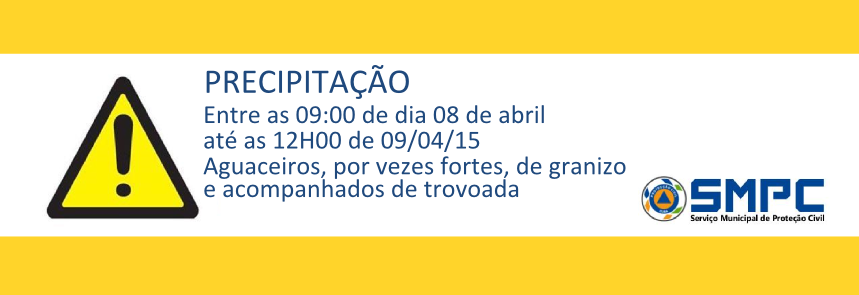 AVISO AMARELO PRECIPITACAO