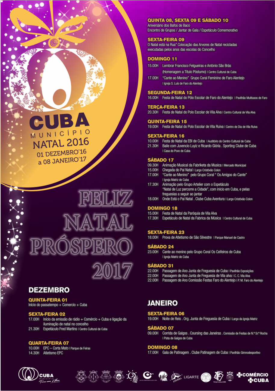 CARTAZ ATIVIDADES NATAL 2016 NET