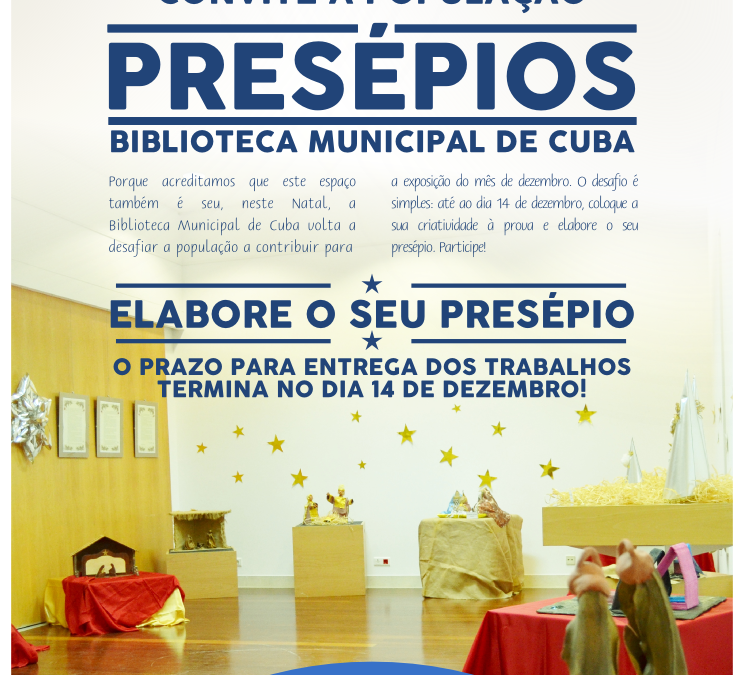 Biblioteca desafia população para Exposição de Presépios