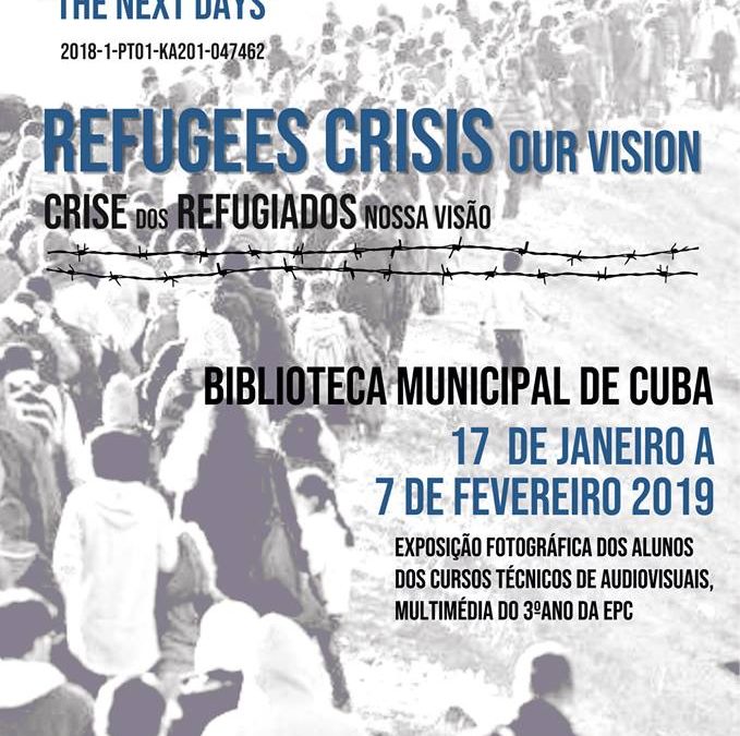 “Visão” dos alunos da EPC sobre a crise de refugiados é a exposição deste mês na Biblioteca Municipal