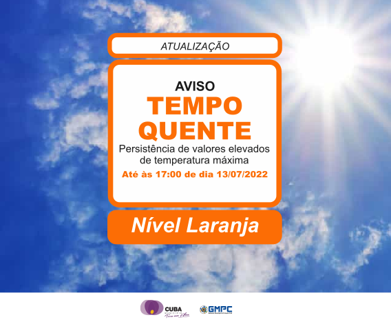AVISO QUENTE LARANJA ATUALIZAÇÃO