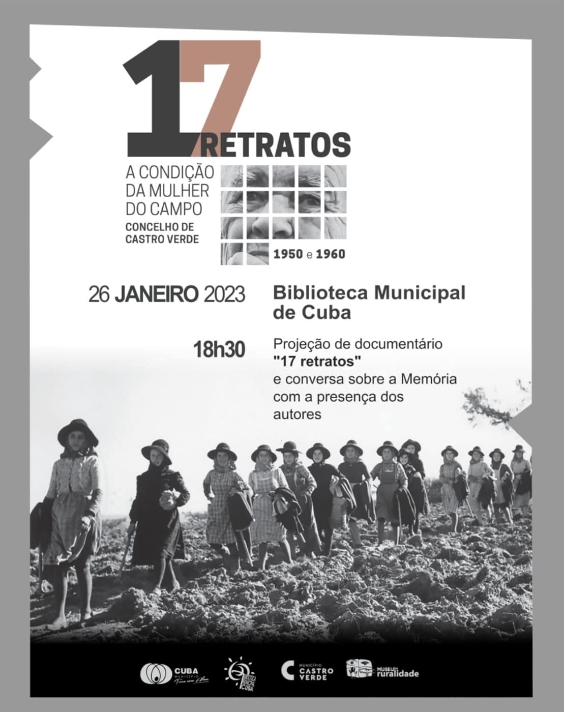 CARTAZ 17 RETRATOS