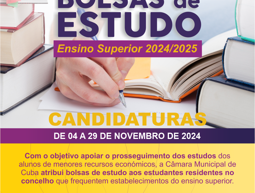 CUBA+SOCIAL – BOLSAS DE ESTUDO 2024/25