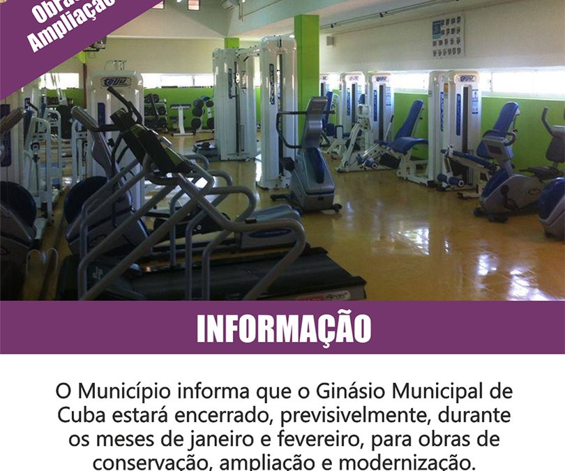 GINÁSIO MUNICIPAL VAI SER ALVO DE AMPLIAÇÃO E MODERNIZAÇÃO