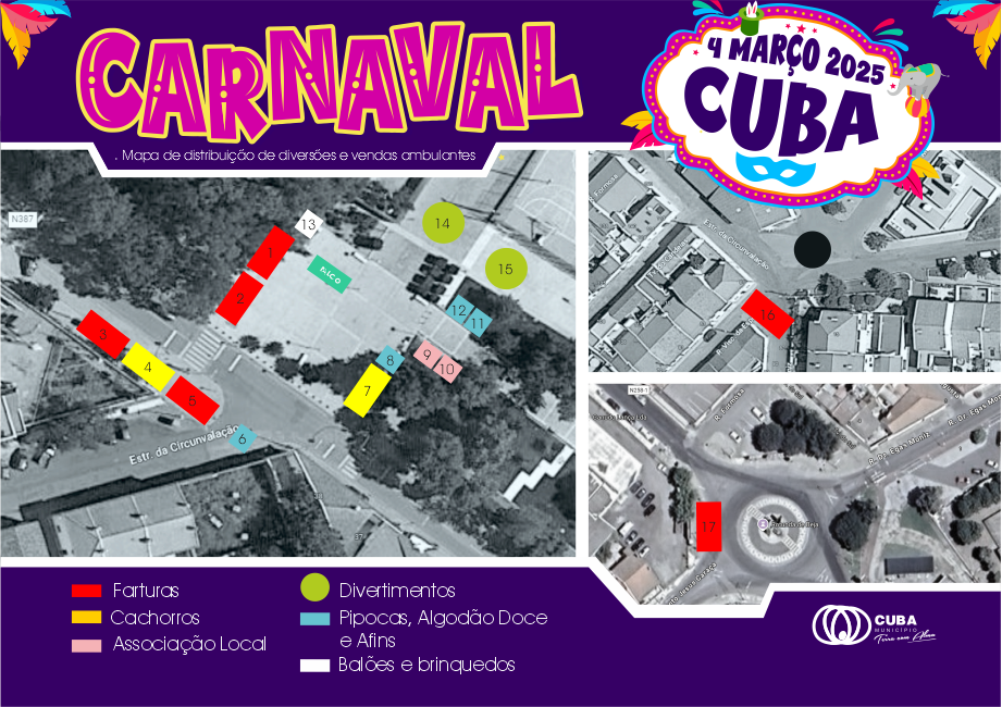 Atribuição de Espaços para Venda Ambulante no Carnaval de Cuba – 2025