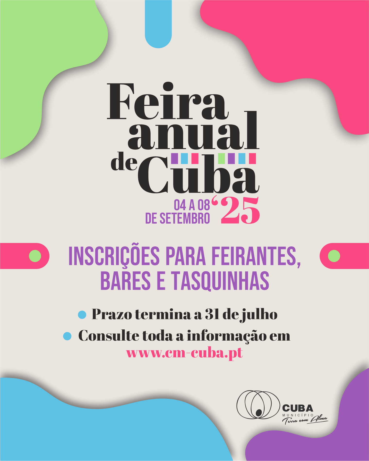 REMINDER INSCRIÇÕES FAC25